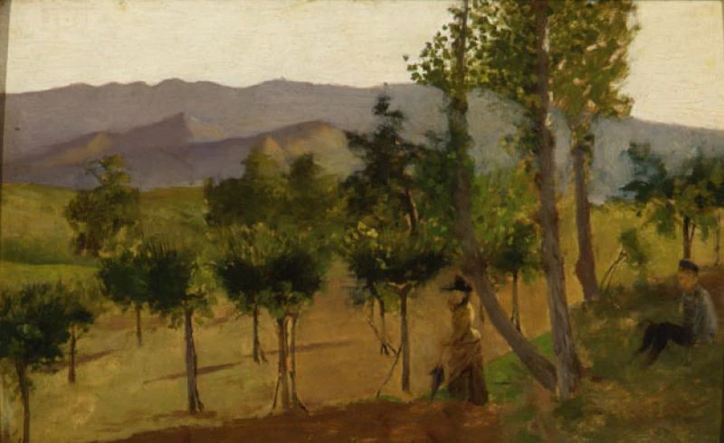 70-In villeggiatura-1885-Pinacoteca di Bari Corrado Giaquinto, Bari 